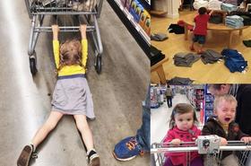 Zakupy z dziećmi to prawdziwa szkoła przetrwania - 17 zdjęć, które wyrażają więcej niż tysiąc słów