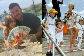 David Beckham świętuje z dziećmi Dzień Ojca. Fani: "Z ojcem przynajmniej wyglądają na szczęśliwe, uśmiechnięte i naturalne; z Victorią - nie"