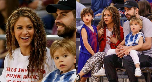 Shakira z dziećmi na meczu koszykówki! Sasha i Milan rosną jak na drożdżach!