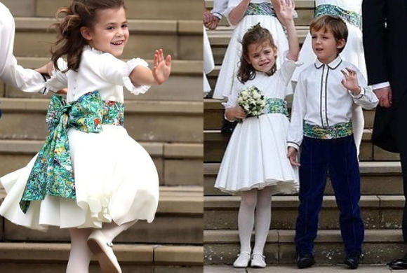 Córeczka Robbiego Williamsa debiutuje przed kamerami na ślubie księżniczki Eugenii. Mała Theodora wkracza w wielki świat!