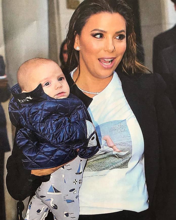 Eva Longoria zabrała synka do pracy! Zobaczcie, jaki z niego słodziak!