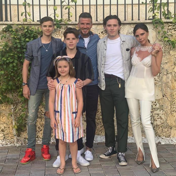 David Beckham świętuje z dziećmi Dzień Ojca. Fani: "Z ojcem przynajmniej wyglądają na szczęśliwe, uśmiechnięte i naturalne; z Victorią - nie"